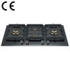 4 Burner Gas Stove with Timer | CE Certified Built-in Black Glass Gas Hob | B905