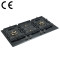 4 Burner Gas Stove with Timer | CE Certified Built-in Black Glass Gas Hob | B905