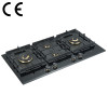 4 Burner Gas Stove with Timer | CE Certified Built-in Black Glass Gas Hob | B905