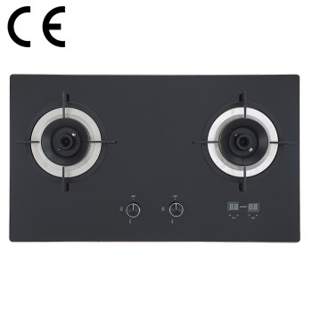 Double Burner Gas Cooker with Safety Device | CE Certified Gas hob Supplier | BA608D