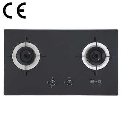 Double Burner Gas Cooker with Safety Device | CE Certified Gas hob Supplier | BA608D