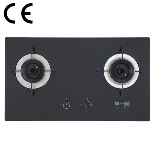 Double Burner Gas Cooker with Safety Device | CE Certified Gas hob Supplier | BA608D