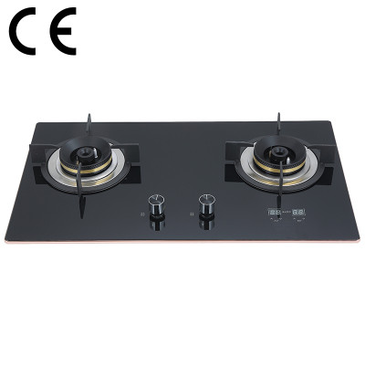 Double Burner Gas Cooker with Safety Device | CE Certified Gas hob Supplier | BA608D