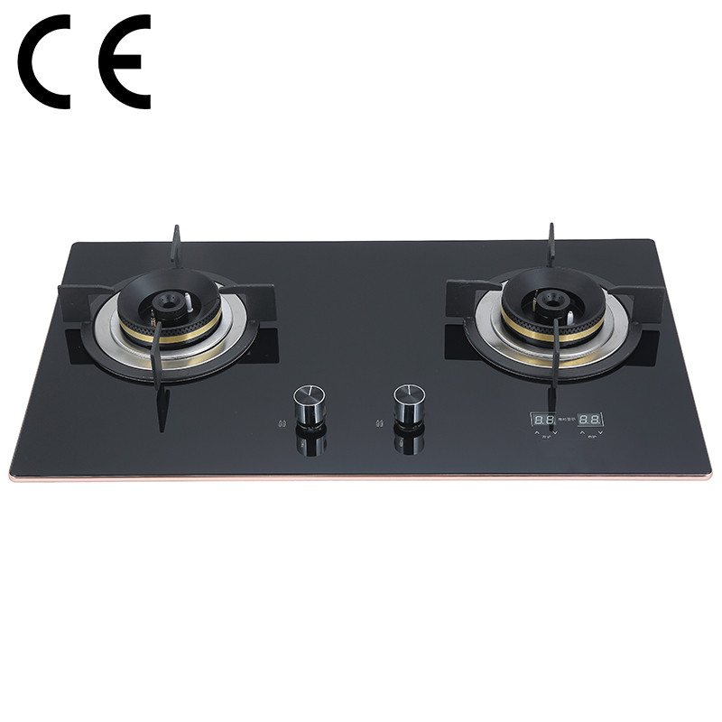 Double Burner Gas Cooker with Safety Device | CE Certified Gas hob Supplier | BA608D