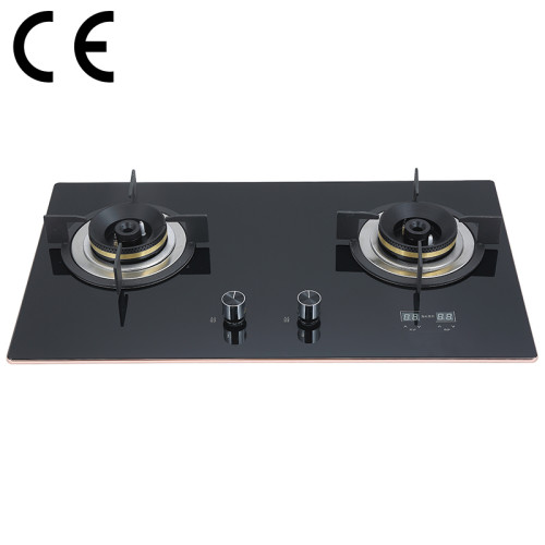 Double Burner Gas Cooker with Safety Device | CE Certified Gas hob Supplier | BA608D
