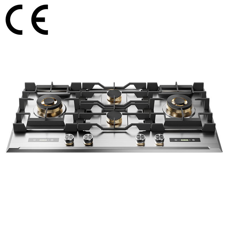 CE Certified 4 Burner Stainless Steel Gas Stove Manufacturer | Built-in Cooktop G9064