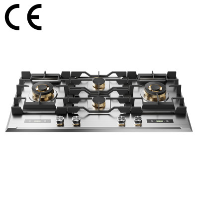 CE Certified 4 Burner Stainless Steel Gas Stove Manufacturer | Built-in Cooktop G9064