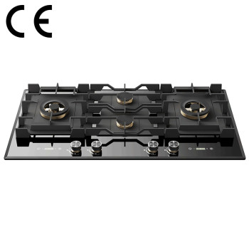 Professional Cecetified Gas Hob Manufacturer | Built In 4 Burner Gas Cooker | B9064(Black)