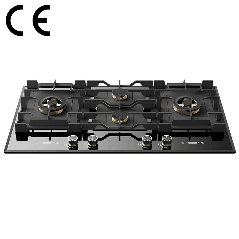 Professional Cecetified Gas Hob Manufacturer | Built In 4 Burner Gas Cooker | B9064(Black)