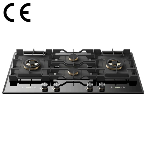 Professional Cecetified Gas Hob Manufacturer | Built In 4 Burner Gas Cooker | B9064(Black)