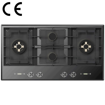 Professional Cecetified Gas Hob Manufacturer | Built In 4 Burner Gas Cooker | B9064(Black)