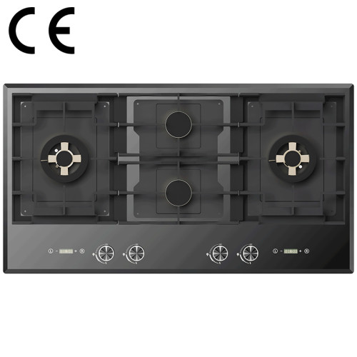 Professional Cecetified Gas Hob Manufacturer | Built In 4 Burner Gas Cooker | B9064(Black)