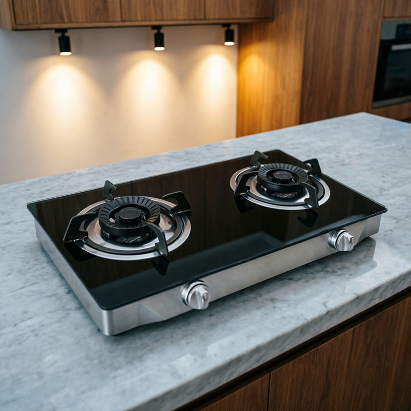 tabletop placement of Bousit custom gas stove T200