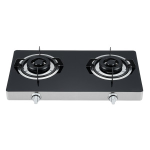 Glass Portable 2 Burner Tabletop Gas Stove OEM/ODM Manufacturer | T201