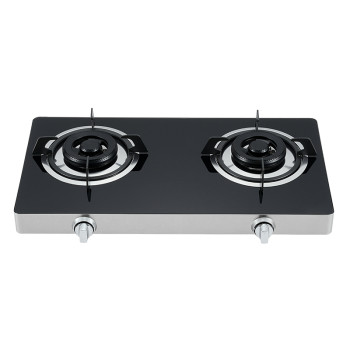 Glass Portable 2 Burner Tabletop Gas Stove OEM/ODM Manufacturer | T201