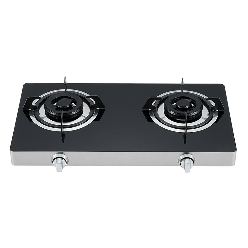 Glass Portable 2 Burner Tabletop Gas Stove OEM/ODM Manufacturer | T201