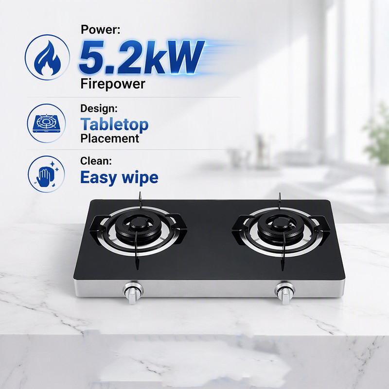 Hot Sale Bousit Custom Tabletop Gas Stove T201