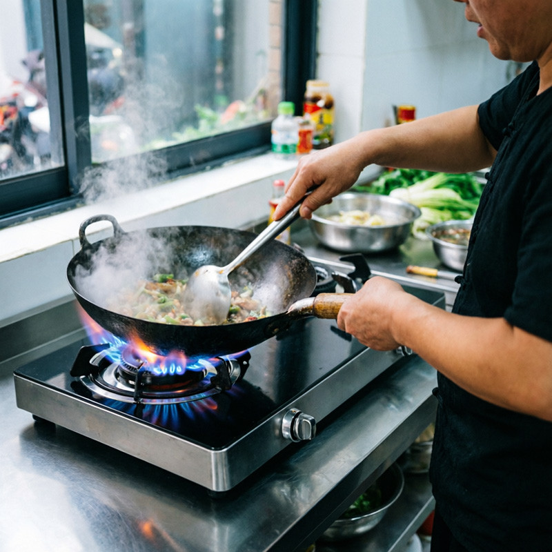 Authentic Stir-Fry Experience by Bousit custom gas stove T201
