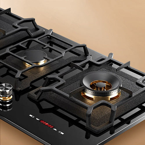 Cast Iron Pan Support of Bousit Custom Gas Cooktop B889D
