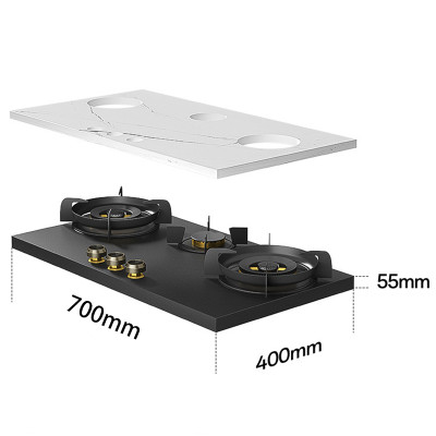 Custom OEM/ODM 3 Burner Gas Stove for Sintered Stone Gas Hob Manufacturer | DYB31