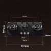 Professional 3 Burner Gas Stove for Sintered Stone Manufacturer | DYB21