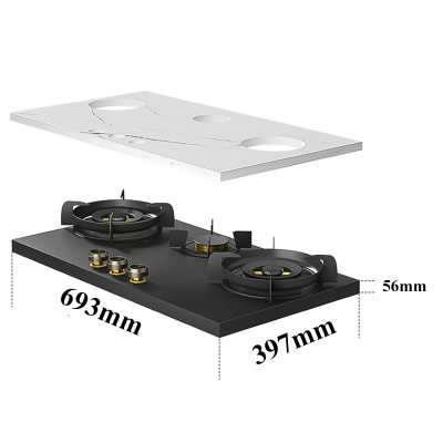 3 Burner Kitchen Cooking Gas Hob | Custom Gas Stove | ZK-153X