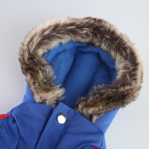 Wholesale dog down coat hooded coat Winter warm dog padded coat suitable for medium sized dogs
