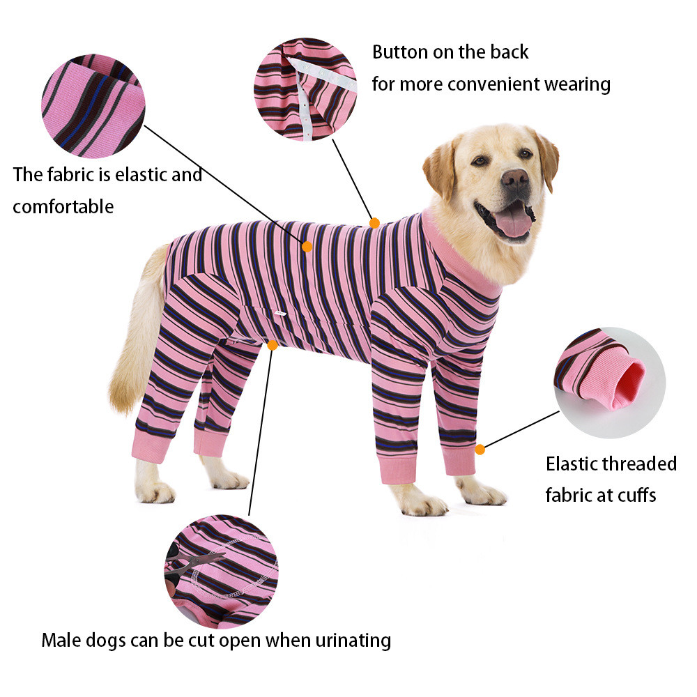 Dog striped hoodies