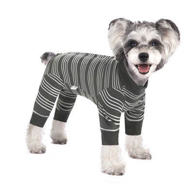 Spring and autumn big dog clothes small and medium-sized dog pajamas long sleeve pet hair prevention