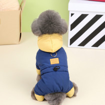 Warm and cold resistant fashion puffa jacket for dog puffer jackets