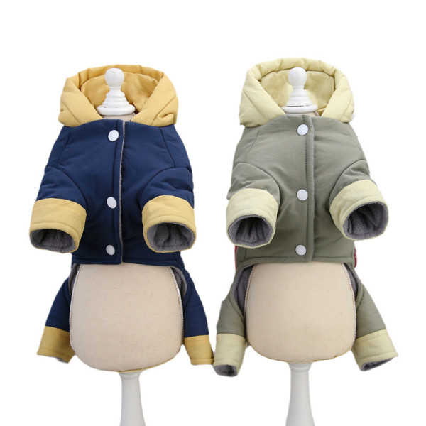 Warm and cold resistant fashion puffa jacket for dog puffer jackets