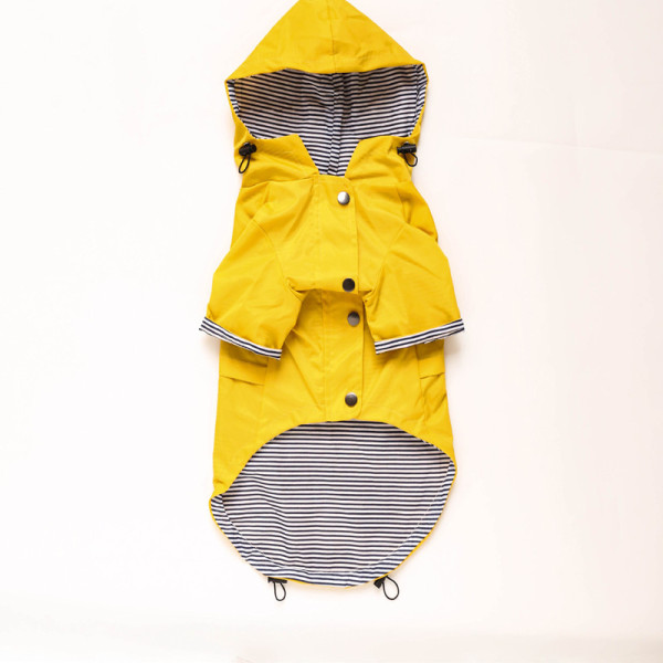 Trendproof British vintage thick dog raincoat Dog trench coats style raincoat