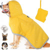 Hooded dog raincoats cape outdoor waterproof, suitable for small to medium to large dogs and puppies