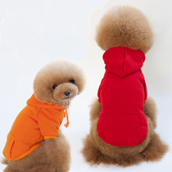 Wholesale pet hoodie pure cotton dog hoodie small and medium-sized dog autumn and winter new pets