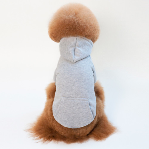 Wholesale pet hoodie pure cotton dog hoodie small and medium-sized dog autumn and winter new pets