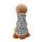 Wholesale Spring and autumn pet hoodie leopard print dog clothes with hooded print simple teddy pet dog clothes