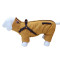 Four-legged cotton-padded dog clothes Autumn and winter reflective puppy clothes thickened dog chest back clothes one pet