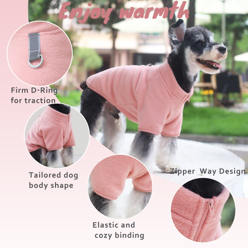Pet clothes thickened autumn and winter fleece pet vest dog hoodie manufacturers in stock
