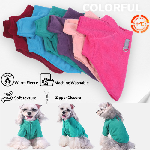 Pet clothes thickened autumn and winter fleece pet vest dog hoodie manufacturers in stock