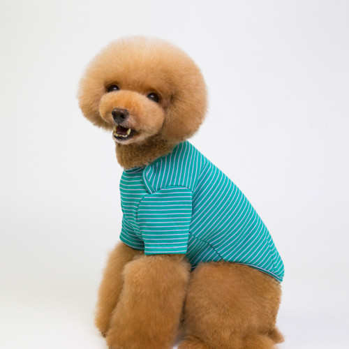 Wholesale spring/summer new pet clothes Dog clothes clothing striped base shirt striped pajamas