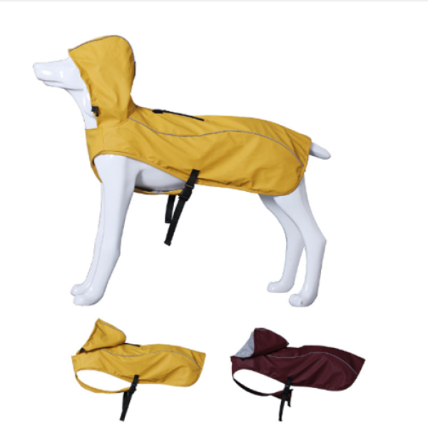 Hooded dog raincoats cape outdoor waterproof, suitable for small to medium to large dogs and puppies