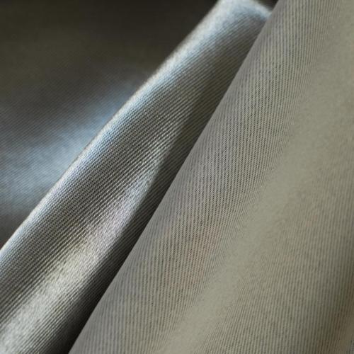 Polyester Single-Sided Shining Sateen Blackout Drapery Fabric. Ava-Gray For Living Room, Retail Store. Custom Blackout Curtain. Home Textile.