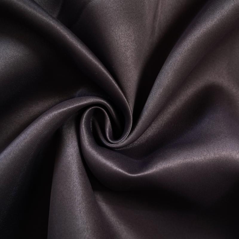 Single-Sided Shining Sateen Blackout Drapery Fabric-Dark Purple