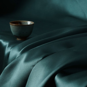 Charlotte-Tea Double-Sided Sateen Blackout Drapery Fabric For Living Room, Bedroom, Office, Hotel, Restaurant, Theater, Retail Store, Exhibition Hall, Hospitality Industry. Custom Blackout Fabric. and Finished Curtain.