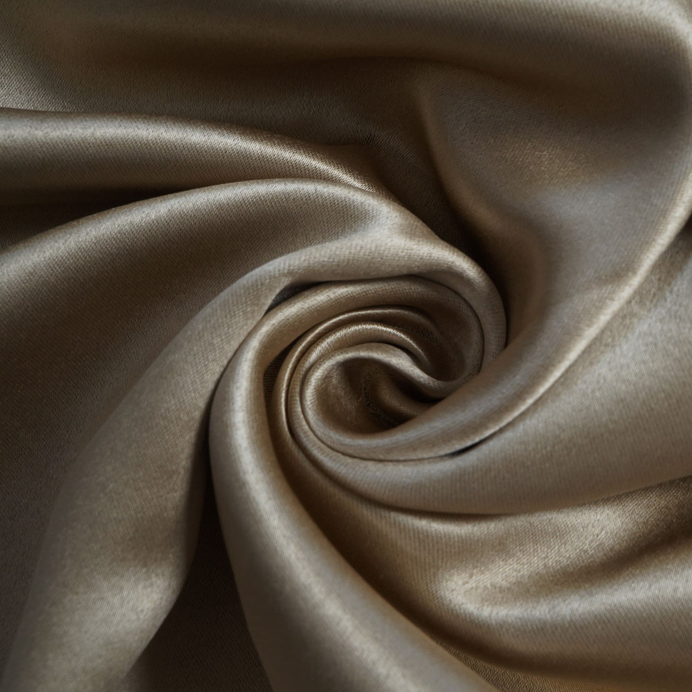 Double-Sided Sateen Blackout Drapery Fabric-Champagne