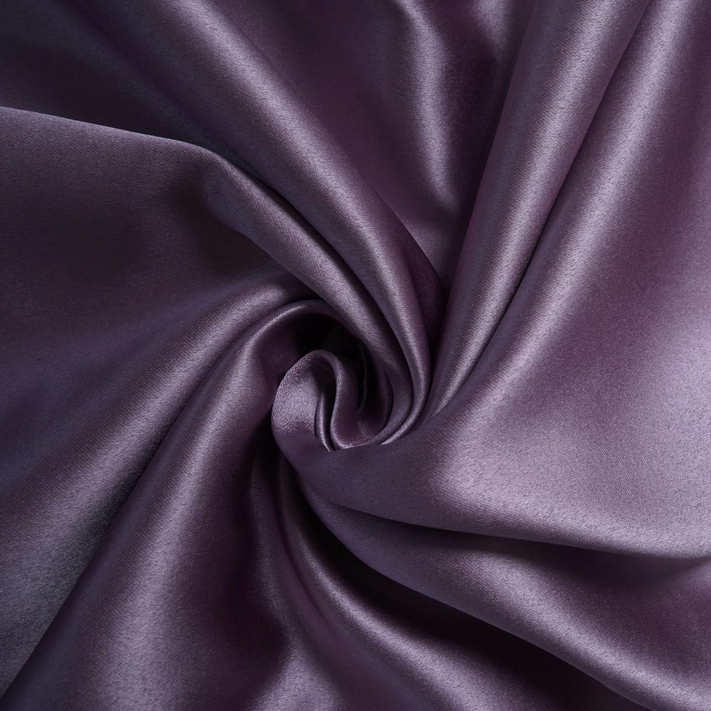 Double-Sided Sateen Blackout Drapery Fabric-Purple