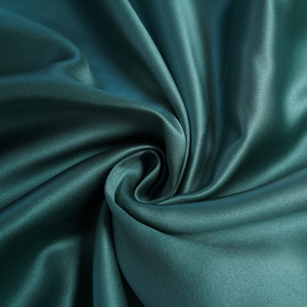 Double-Sided Sateen Blackout Drapery Fabric-Teal
