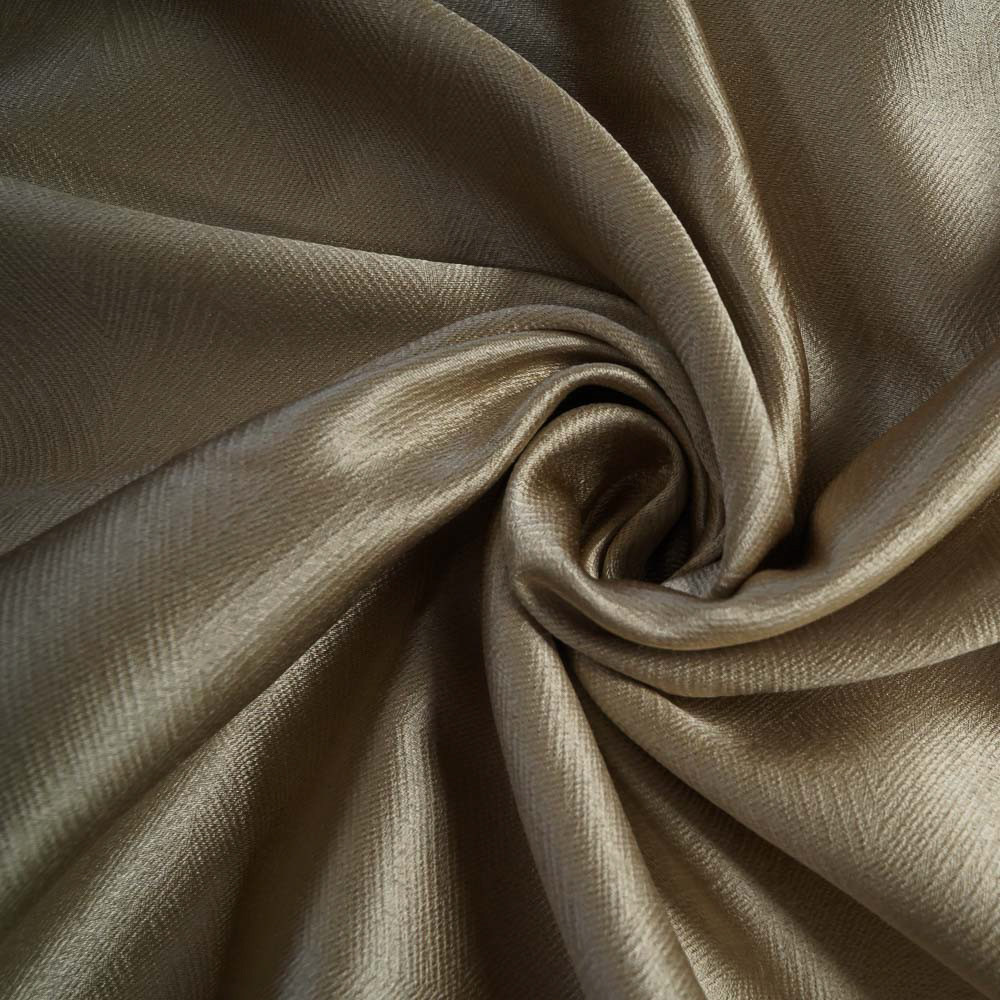 Two-Toned Sateen Blackout Drapery Fabric-Med Gray