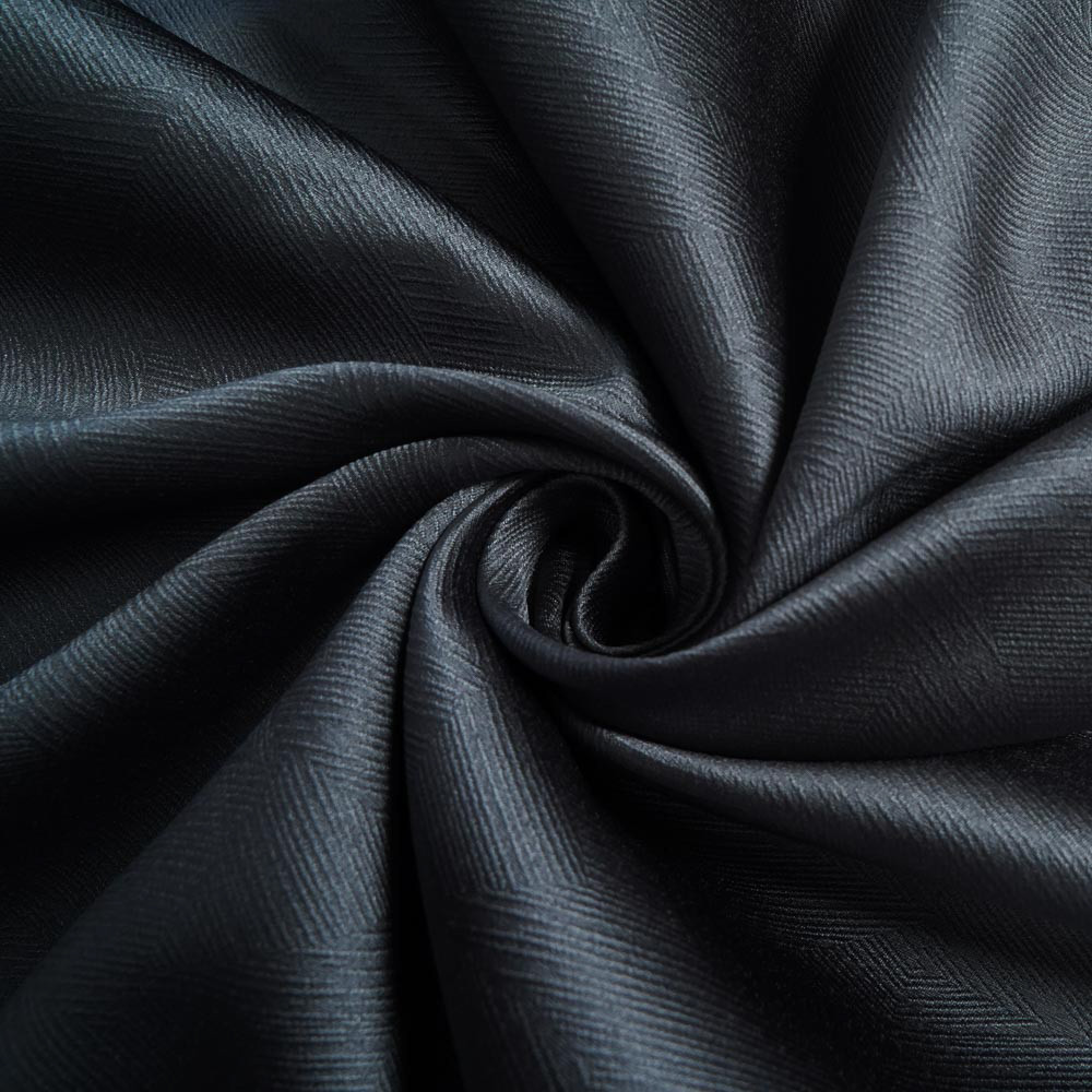 Two-Toned Sateen Blackout Drapery Fabric-Dark Gray