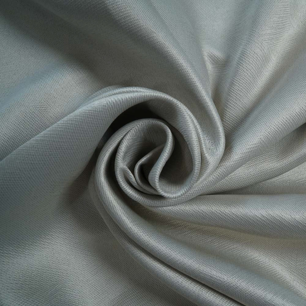 Two-Toned Sateen Blackout Drapery Fabric-Sliver Gray